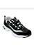 Kadın Bağcıklı Spor Ayakkabı-Siyah-Beyaz 3