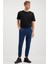 Robert Erkek Ikili Set Slim Fit Teknik Kumaşlı Su Geçirmez Cep Fermuarlı Kapüşonlu Lacivert Alt-Üst Takım 4