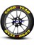 Goodyear Sarı Beyaz Lastik Yazısı 8'li Alman Yapıştırıcı 1