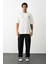 Baskılı Oversize T-Shirt - Beyaz 3