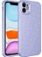 iPhone 11 Kılıf Kamera Korumalı Simli Lüks Koton Kapak 1