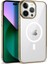 iPhone 14 Pro Max Kılıf Şık Tasarımlı Wireless Şarj Özellikli Pixel Magsafe Kapak 1