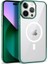 iPhone 14 Pro Max Kılıf Şık Tasarımlı Wireless Şarj Özellikli Pixel Magsafe Kapak 1