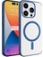 iPhone 15 Pro Max Kılıf Şık Tasarımlı Wireless Şarj Özellikli Pixel Magsafe Kapak 1