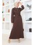 Elbise Koyu Kahverengi 202 4
