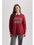 Kapüşonlu Kolej Baskılı Kalın Sweatshirt Tunik B3498AX23WN 3