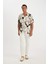 Relax Fit Yazlık Polo Yaka Desenli Kısa Kollu Gömlek C4119AX24SM 2