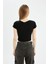 Coool Fitted V Yaka Ribana Basic Düz Kısa Kollu Tişört D4243AX24HS 5