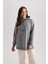 Kapüşonlu Baskılı Kalın Sweatshirt Tunik B3501AX23WN 1