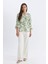 Regular Fit Apaş Yaka Desenli Terry Cotton Yarım Kollu Gömlek D4628AX24HS 2