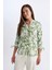 Regular Fit Apaş Yaka Desenli Terry Cotton Yarım Kollu Gömlek D4628AX24HS 4