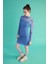 Bodycon Yarım Balıkçı Yaka Desenli Tül Uzun Kollu Mini Elbise Y5514AZ22AU 4