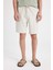 Regular Fit Düz Paça Kargo Cepli Basic Düz Şort B8796AX24SM 5