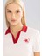 Fit Crop Polo Yaka Sporcu Pike Kısa Kollu Tişört C5829AX24SM 3