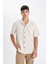 Relax Fit Yazlık Polo Yaka Pamuklu Kısa Kollu Gömlek C7394AX24SM 1