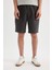 Regular Fit Gabardin Bermuda Şort D2899AX24HS 3