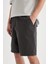 Regular Fit Gabardin Bermuda Şort D2899AX24HS 4