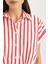 Crop Çizgili Kısa Kollu Poplin Gömlek C8748AX24SM 5