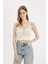 Slim Fit Dar Kesim V Yaka Askılı Örgü Kroşe Atlet A8433AX24SM 1