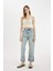 Slim Fit Dar Kesim V Yaka Askılı Örgü Kroşe Atlet A8433AX24SM 2