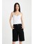 Yüksek Bel Cepli Basic Düz Gabardin Kapri D0326AX24SM 3