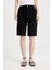 Yüksek Bel Cepli Basic Düz Gabardin Kapri D0326AX24SM 4