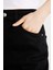Yüksek Bel Cepli Basic Düz Gabardin Kapri D0326AX24SM 5