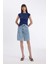 Slim Fit Dar Kesim Bisiklet Yaka Ribana Basic Düz Kısa Kollu Tişört C7334AX24SM 2