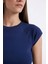 Slim Fit Dar Kesim Bisiklet Yaka Ribana Basic Düz Kısa Kollu Tişört C7334AX24SM 5