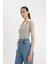 Slim Fit Dar Kesim Çizgili Polo Yaka Fitilli Kaşkorse Atlet D1355AX24SM 3