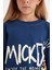 Kız Çocuk Disney Mickey & Minnie Oversize Geniş Kalıp Bisiklet Yaka Sweatshirt C7352A824AU 5