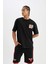 Fit NBA Chicago Bulls Standart Fit Kısa Paça Şort A3822AX24SM 2