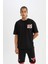 Fit NBA Chicago Bulls Standart Fit Kısa Paça Şort A3822AX24SM 3