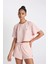 Fit Crop Bisiklet Yaka Sporcu Ribana Kısa Kollu Tişört A9916AX24SM 4