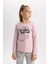 Kız Çocuk Desenli Uzun Kollu Pijama Takımı B3558A823WN 4