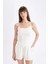Regular Fit Yuvarlak Yaka Fitilli Kaşkorse Basic Atlet D3326AX24SM 1