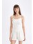 Regular Fit Yuvarlak Yaka Fitilli Kaşkorse Basic Atlet D3326AX24SM 3