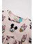 Kız Bebek 2'li Takım Disney Mickey & Minnie Fitilli Kaşkorse Kısa Kollu Elbise Külot D0795A524HS 2