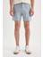 Regular Fit Yazlık Keten Bermuda Şort A2667AX24SM 4