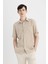 Regular Fit Yazlık Polo Yaka Pamuklu Kısa Kollu Gömlek C7633AX24SM 1