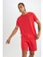 DeFactoFit Standart Fit Sporcu Kısa Paça Ağır Kumaş Şort C1750AX24SM 2