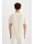 %100 Pamuk Regular Fit Bisiklet Yaka Baskılı Kısa Kollu Tişört D4767AX24SM 5