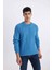 Oversize Geniş Kalıp Bisiklet Yaka Basic Düz Triko Kazak B9718AX24SP 3