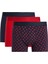 Regular Fit Kalp Desenli 3'lü Boxer B7923AX24SM 1