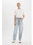 Baggy Fit Yüksek Bel Uzun Jean Pantolon D3896AX24HS 3