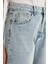 Baggy Fit Yüksek Bel Uzun Jean Pantolon D3896AX24HS 5