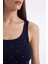 Slim Fit Dar Kesim Çizgili Yuvarlak Yaka Fitilli Kaşkorse Atlet D1357AX24SM 5