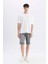 Slim Fit Dar Kesim Jean Bermuda Şort C2695AX24SM 1