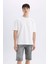Slim Fit Dar Kesim Jean Bermuda Şort C2695AX24SM 2