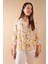 Loose Fit Çiçekli Yarım Kollu Gömlek U3701AZ24SM 4